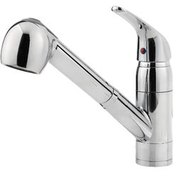 Click here to see Pfister G133-10CC Pfister G133-10CC Pfirst Pull-Out Kitchen Faucet, Polished Chrome