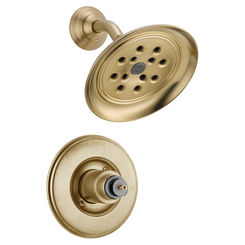 Click here to see Delta T14255-CZH2OLHP Delta T14255-CZH2OLHP Victorian Monitor 14 Series H2Okinetic Shower Trim (Less Handle) - Champagne Bronze