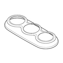 Click here to see Pfister 961-019A Pfister 961-019A Marielle 46 Replacement Escutcheon, Polished Chrome