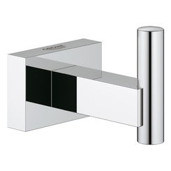 Click here to see Grohe 40511000 GROHE 40511000 Essentials Cube Robe Hook - StarLight Chrome 