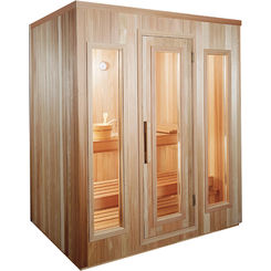 Click here to see Thermasol TMS57BIC ThermaSol TMS57BIC 5x7 Modular Traditional Sauna Room, 6.0kW