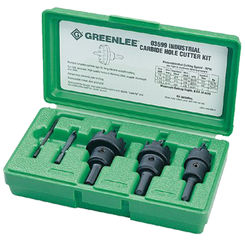 Click here to see Greenlee 635 Greenlee 635 Carbide Hole-Cutter Kit