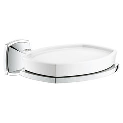 Click here to see Grohe 40628000 GROHE 40628000 Grandera Soap Dish with Holder, Starlight Chrome