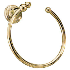 Click here to see Delta 75046-PB Delta 75046 Victorian Open Towel Ring in Polished Brass Finish