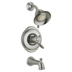 Click here to see Delta T17455-SS Delta T17455-SS Victorian Monitor 17 Series Tub & Shower Trim: Stainless Steel