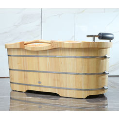 Click here to see Alfi AB1163 ALFI AB1163 61-Inch Freestanding Wooden Bathtub