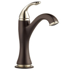 Click here to see Brizo 65985LF-PNCO Brizo 65985LF-PNCO Charlotte Single-Handle Bathroom Faucet w/ SmartTouchPlus, Polished Nickel/Cocoa Bronze