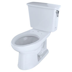 Click here to see Toto CST744ELRN#01 TOTO Eco Drake Transitional Two-Piece Elongated 1.28 GPF ADA Compliant Toilet with Right-Hand Trip Lever, Cotton White - CST744ELRN#01