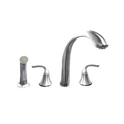 Click here to see Kohler 10445-CP Kohler K-10445-CP Polished Chrome Forte Widespread Kitchen Faucet W/Spray