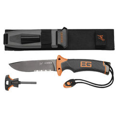 Click here to see Gerber 31-000751 Gerber Bear Grylls Ultimate Fixed Blade Knife, 4.8 in Blade, 10 in L, Gray Ergonomic