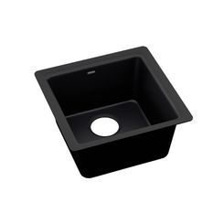 Click here to see Elkay ELX1616CA0 Elkay Quartz Luxe Single Bowl Dual Mount Bar Sink - Caviar (ELX1616CA0)