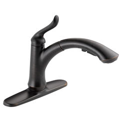 Click here to see Delta 4353-RB-DST Delta 4353-RB-DST Linden 1-Handle Pull-Out Kitchen Faucet -  Venetian Bronze 