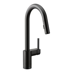 Click here to see Moen 7565BL Moen 7565BL Align Single-Handle High-Arc Puilldown Kitchen Faucet, Matte Black