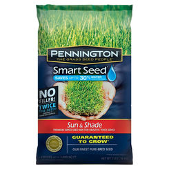 Click here to see Pennington Seed 100086838 Pennington Seed 100086838 Smart Seed Grass Seed, Sun/Shade, 3 Lb