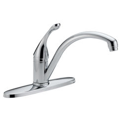 Click here to see Delta 140-DST Delta 140-DST Chrome Collins Single Handle Kitchen Faucet