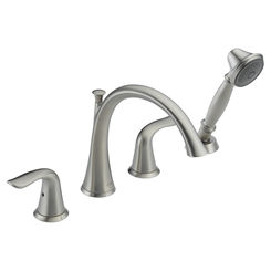 Click here to see Delta T4738-SS Delta T4738-SS Lahara Roman Tub Faucet with Handshower in Stainless