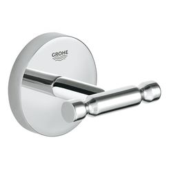 Click here to see Grohe 40461001 Grohe 40461001 Bau Cosmopolitan Double Robe Hook, StarLight Chrome