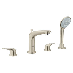 Click here to see Grohe 19991EN3 Grohe 19991EN3 Eurostyle Four-Hole Bath Combination, Brushed Nickel