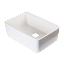 Click here to see Alfi AB503UM-B ALFI AB503UM-B Single Bowl Fireclay Farm-Style Kitchen Sink, Biscuit