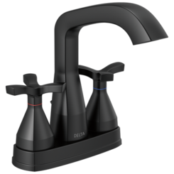Click here to see Delta 257766-BLMPU-DST Delta 257766-BLMPU-DST Stryke Two Handle Lavatory Faucet - Matte Black