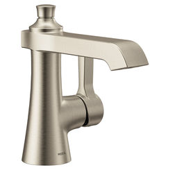 Click here to see Moen S6981BN Moen S6981BN Flara One Handle Lavatory Faucet, 1.2 GPM - Brushed Nickel