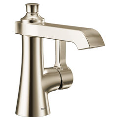 Click here to see Moen S6981NL Moen S6981NL Flara One Handle Lavatory Faucet, 1.2 GPM - Nickel