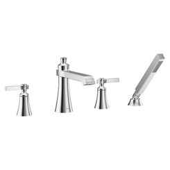 Click here to see Moen TS928 Moen TS928 Flara Roman Tub Faucet Trim with Spray, 2.0 GPM - Chrome