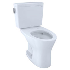 Click here to see Toto CST746CSMFG#01 TOTO CST746CSMFG#01 Drake Two-Piece Toilet 1.6 GPF & 0.8 GPF Elongated Bowl Universal Height - Cotton White