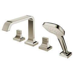 Click here to see Toto TBG08202U#BN TOTO GC Two-Handle Deck-Mount Roman Tub Filler Trim with Handshower, Brushed Nickel - TBG08202U#BN