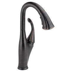 Click here to see Delta 9992T-RB-DST Delta 9992T-RB-DST Addison One Handle Pull-Down Bar/Prep Faucet w/ Touch2O - Venetian Bronze