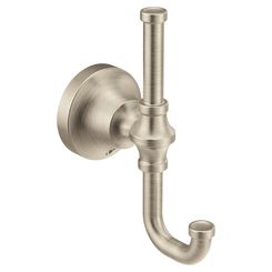 Click here to see Moen YB0503BN Moen YB0503BN Colinet Double Robe Hook - Brushed Nickel