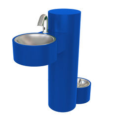 Click here to see Murdock GWJ87-PF Murdock GWJ87-PF Wash-N-Go! Pedestal Mount Hand Washing Station With Pet Fountain - Blue