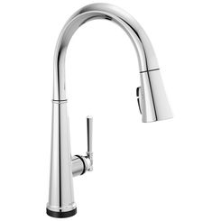 Click here to see Delta 9182T-PR-DST Delta Emmeline Touch2O Single Handle Pull Down Kitchen Faucet w/ Touch2O, Lumicoat Chrome -  9182T-PR-DST 