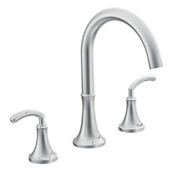 Click here to see Moen TS963 Moen TS963 Icon Two Handle High Arc Roman Tub Faucet, Chrome