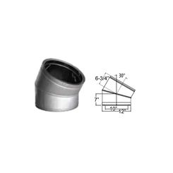 Click here to see M&G DuraVent 99164 DuraVent 10DT-E15 10-Inch DuraTech 15 Degree Galvalume Elbow