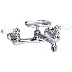 Click here to see American Standard 7295.152.002 American Standard 7295.152.002 Heritage Double Handle Wall Mounted Laundry Faucet w/ 5-5/8