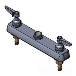 Click here to see T&S Brass B-1120-XS-LNM T&S Brass B-1120-XS-LNM Workboard Faucet, Deck Mount, 8