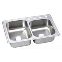 Click here to see Dayton DPMJ2250R2 Dayton DPMJ2250R2 Stainless Steel Top Mount Double Bowl Premium Sink