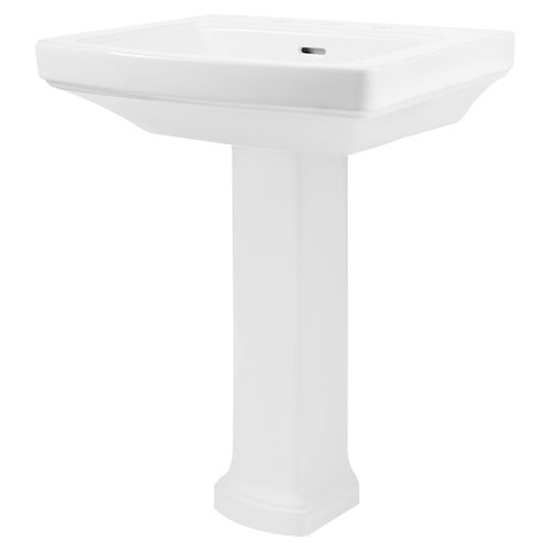 Gerber 23508 Hinsdale Standard Pedestal Bathroom Sink, 3Hole, 8