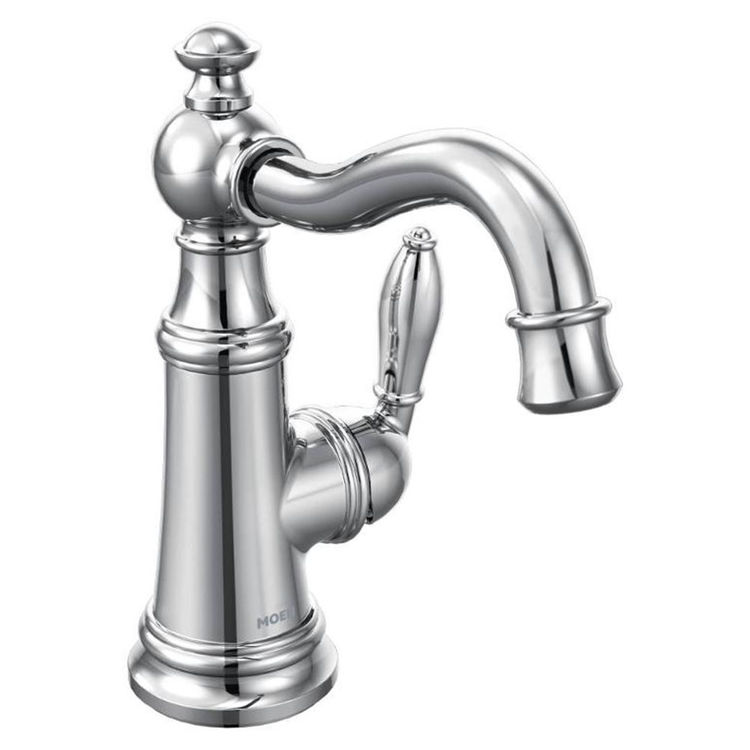 Moen Weymouth Zweigriff-Wasserhahn – Hoher Bogen, Chrom-Finish, Für Waschbecken, TS22103Bn