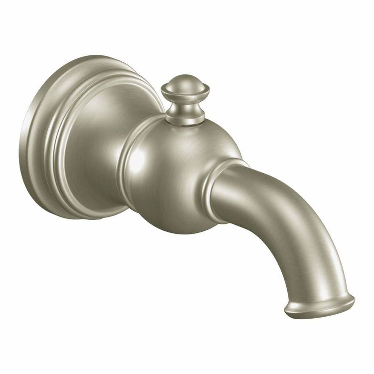 Moen S12104BN Moen S12104BN Weymouth Tub Spout with Diverter, Brushed Nickel