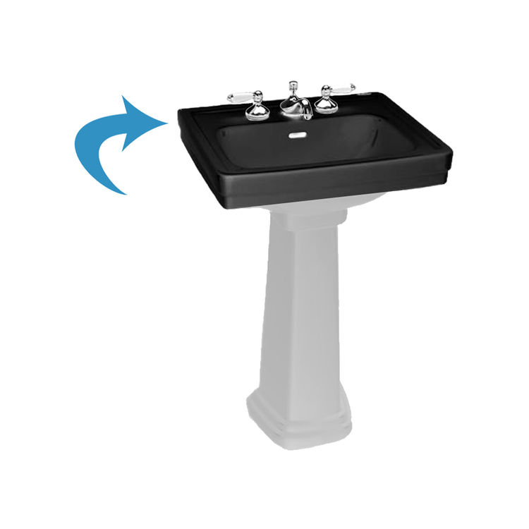 Toto LT532#51 Toto LT532#51 Ebony Promenade Pedestal Lavatory, Sink Only Single Hole