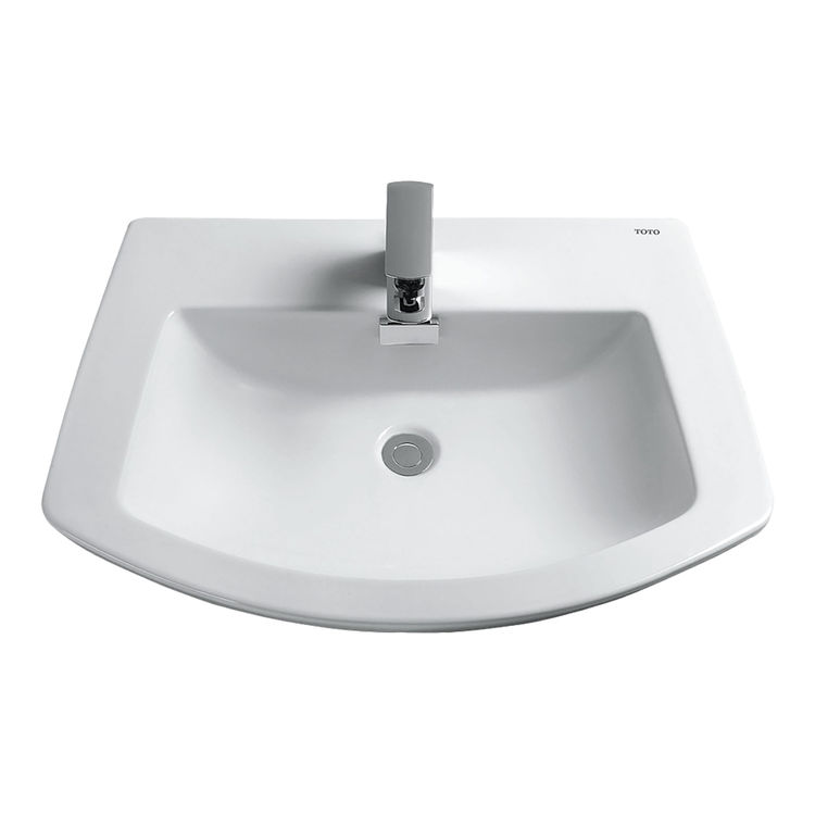 Toto LT963#01 Toto LT963#01 Cotton White Soiree Self-Rimming Lavatory Single Hole ADA