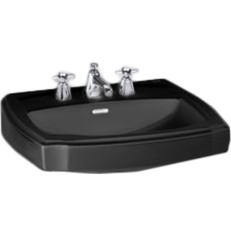 Toto LT972#51 Toto lpt972 Ebony Guinevere Pedestal Lavatory, Sink Only Single Hole