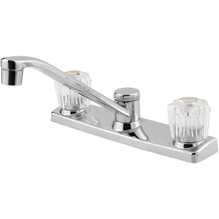Pfister G135 1100 Pfirst Two Handle Kitchen Faucet Polished Chrome