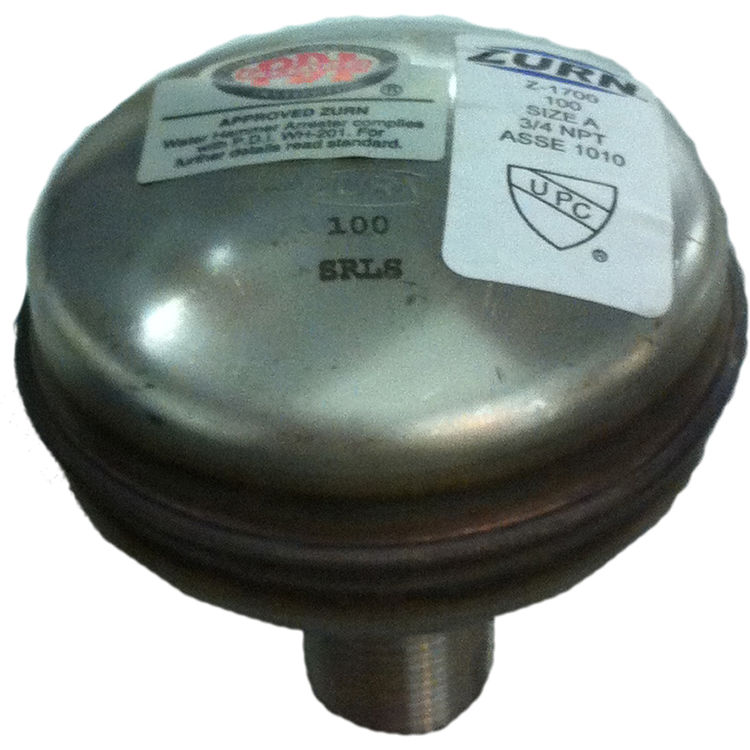 Zurn Z1700 100 3 4 Water Hammer Arrester Size 100 Plumbersstock
