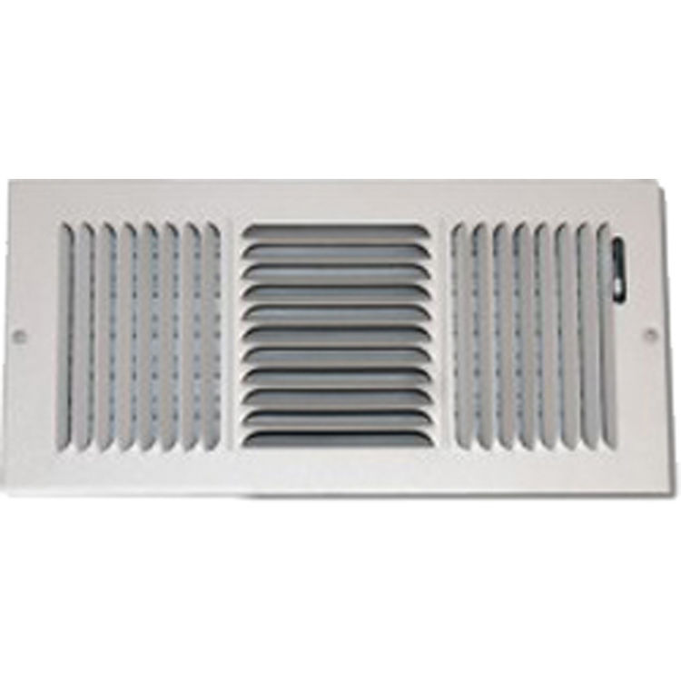 Shoemaker 845-0-24X16 24X16 White 3-Way Stamped Vent Cover - Shoemaker 845-0 Series