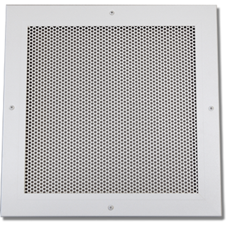 View 2 of Shoemaker 600P-20X20 20x20 Soft White Perforated Return Air Grille (Aluminum) - Shoemaker 600P