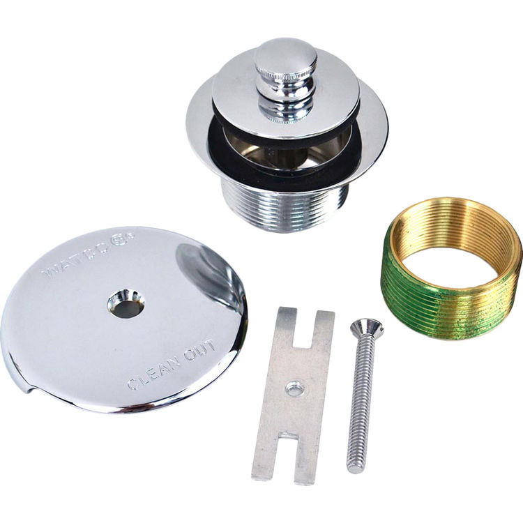 Watco 38190 Cp Push Pull Chrome Plated Single Hole Overflow Plate