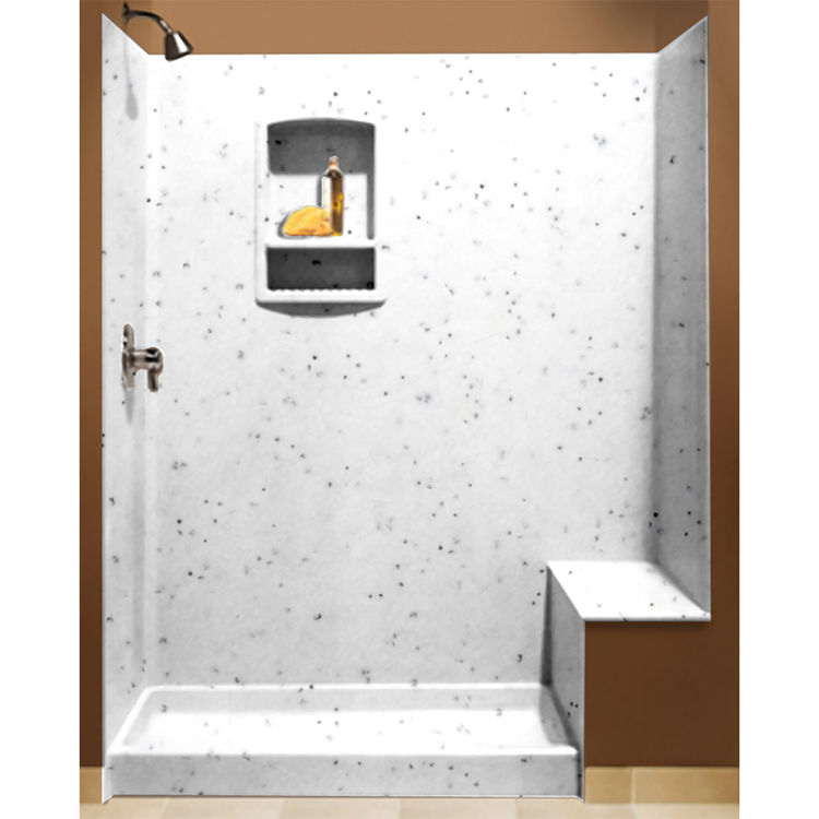 Swanstone BK-326072-035 Arctic Granite Shower Wall Kit ...